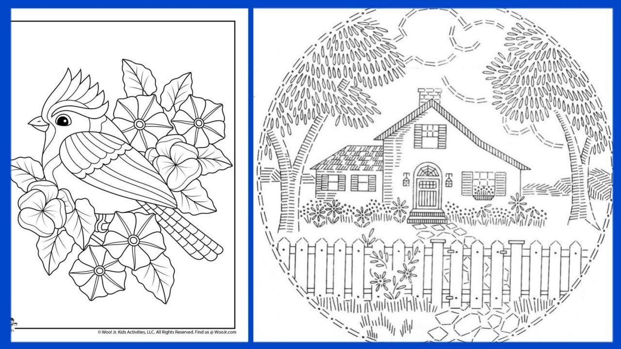 50+ Outstanding Hand Embroidery patterns tablecloth. 7 hand embroidery pattern. ✏ pencil sketch