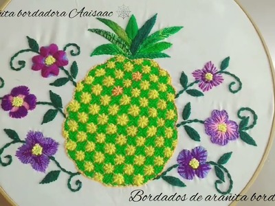 6 Bordados faciles. ????????Bordado paso a paso para flores pequeñas.6 fancy embroideries for flowers