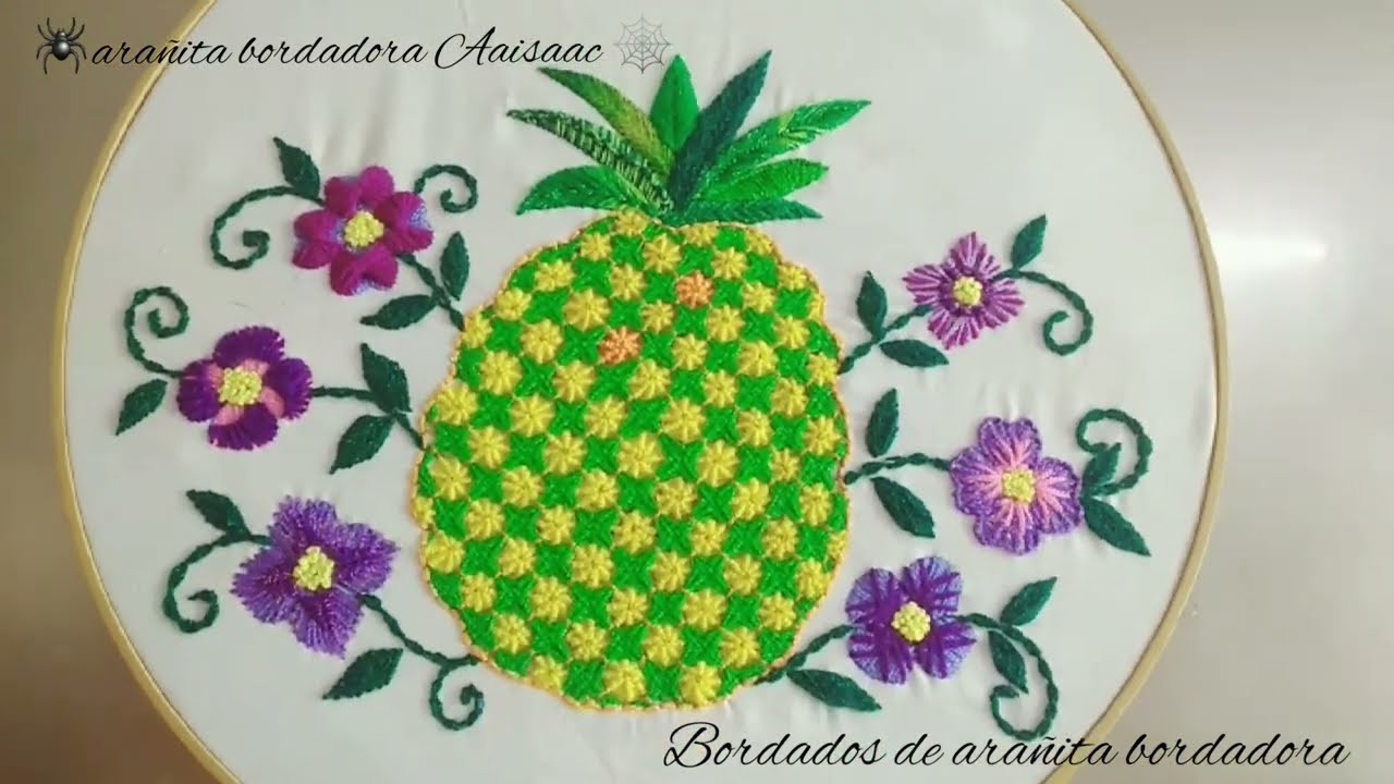 6 Bordados faciles. ????????Bordado paso a paso para flores pequeñas.6 fancy embroideries for flowers