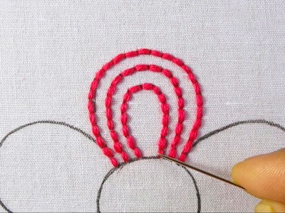 Amazing hand embroidery flower design 3 step by step beautiful flower embroidery needle art tutorial