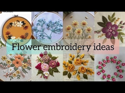 Beautiful flowers hand embroidery designs 2023, latest trendy new embroidery, #handembroidery