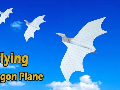 Best flying dragon Plane, how to make paper dragon airplane, notebook paper bird plane