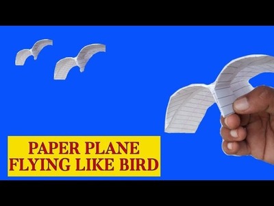 Best flying plane (like bird), how to make notebook bird plane, paper airplane, best plane,