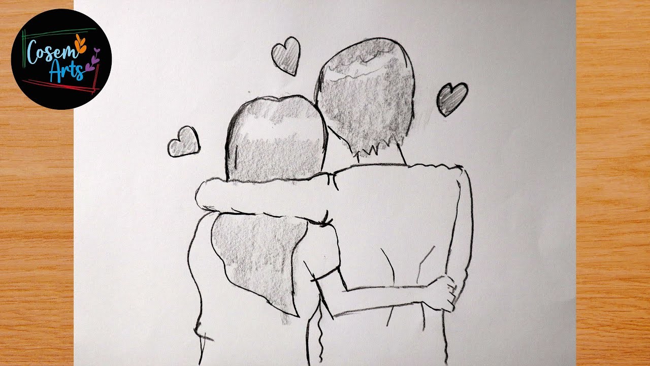 Couple drawing || How to draw couple drawing Very Easy