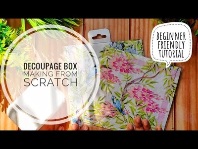 Decoupage Box Making From Scratch | Begginer Friendly Decoupage Guide | Jwellery Box Making