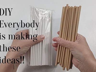 DIY - 3 Easy Ideas to Make with Straws - Decorated Jars - Crafts and Recycling