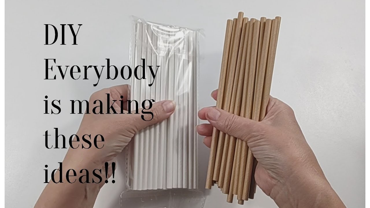 DIY - 3 Easy Ideas to Make with Straws - Decorated Jars - Crafts and Recycling