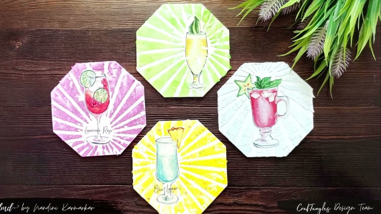 DIY Coasters - Funky Cocktails