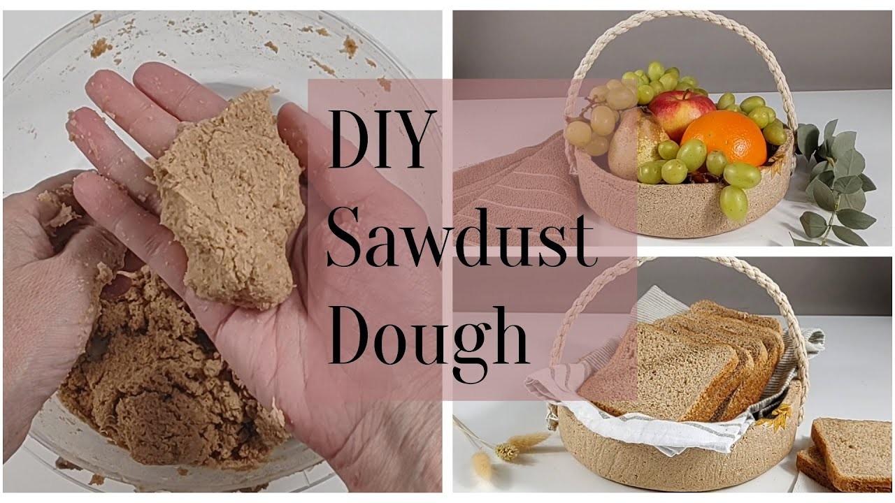 DIY - How to Make Sawdust Dough - Step-by-Step Tutorial - Crafts and Recycling????