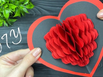 DIY Valentine's Day 3D Pop Up Card - Heart POP UP CARD