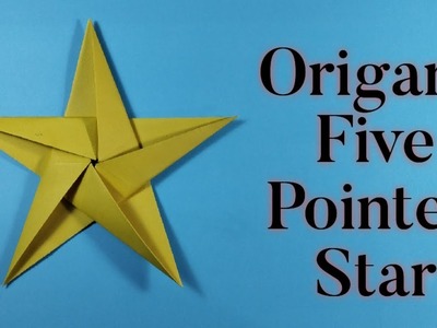 Folding a Five Pointed Star - Origami Five Pointed Star step-by-step