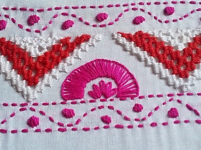 Hand embroidery board line for dress.