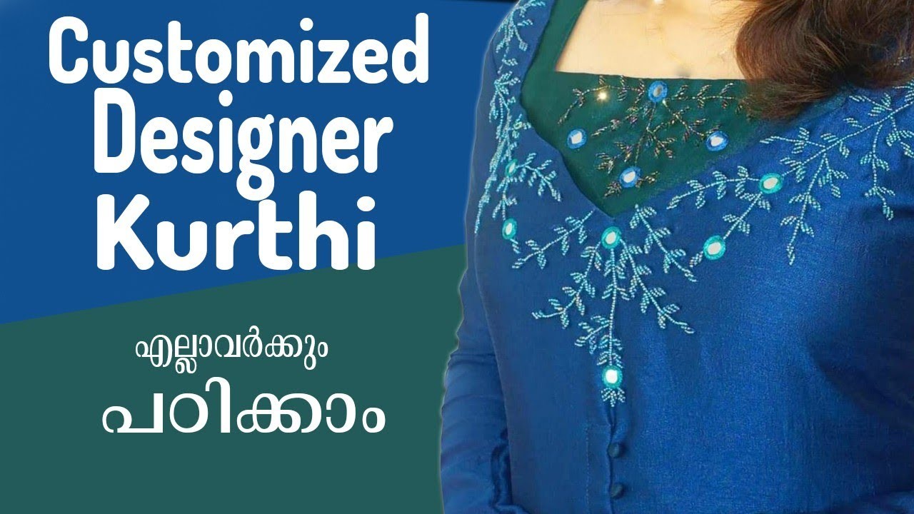 Hand Embroidery Customized Kurthi Designing||Latest and Trendy Design || Jaicys Creative Designs