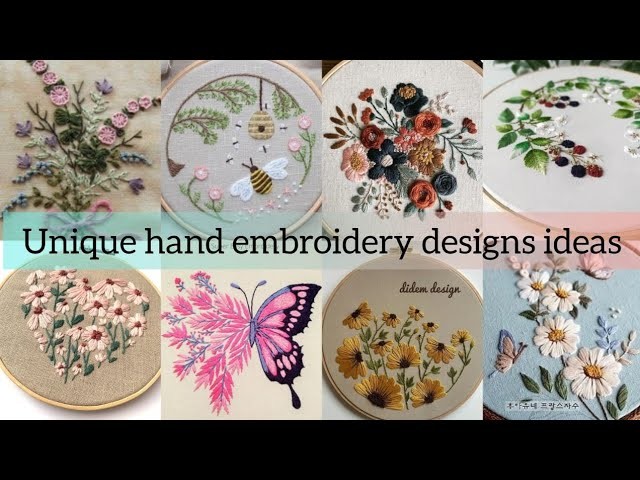 Hand embroidery designs , flower embroidery designs , #embroidery