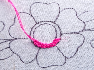 Hand embroidery elegant floral design with some exclusive easy stitch by @RoseWorld