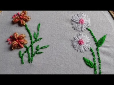 Hand embroidery flower design.hand embroidery flowers beginners for beginner   design-2023