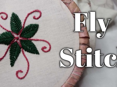 Hand Embroidery Fly Stitch - Fatima Meerza Embroidery #embroidery #aesthetic @diystitching