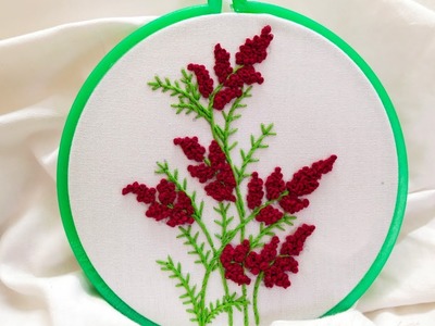 Hand Embroidery For Beginners #Simple  Hand Embroidery #French Knot Flowers# Stunning Flower Designs