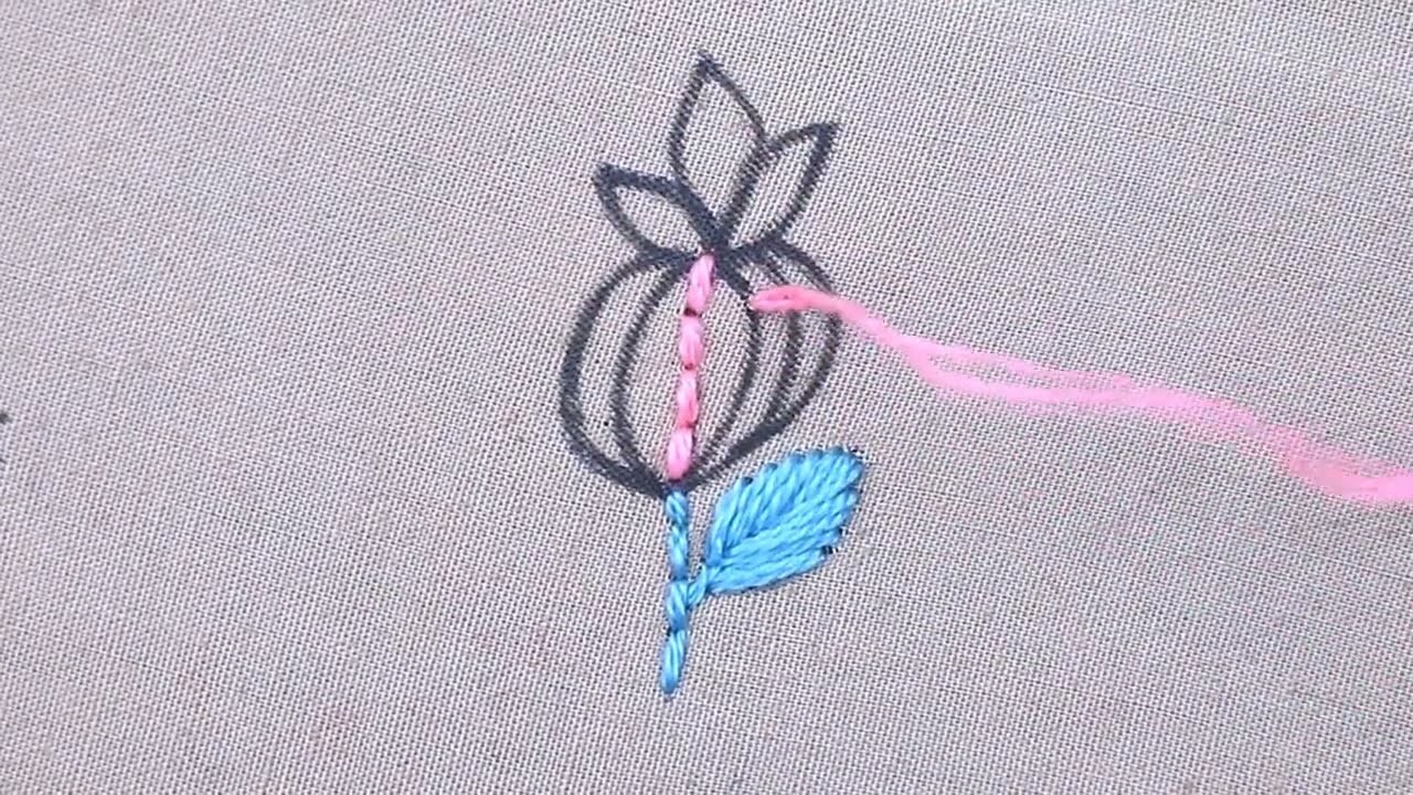 Hand Embroidery Modern Flower Embroidery Patterns With Easy Flower Embroidery Tutorial