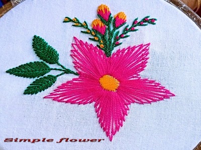 Hand embroidery simple flower embroidery design ????????????