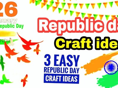 Happy Republic day |Tricolour craft ideas | Republic day craft ideas  Republic day craft with paper