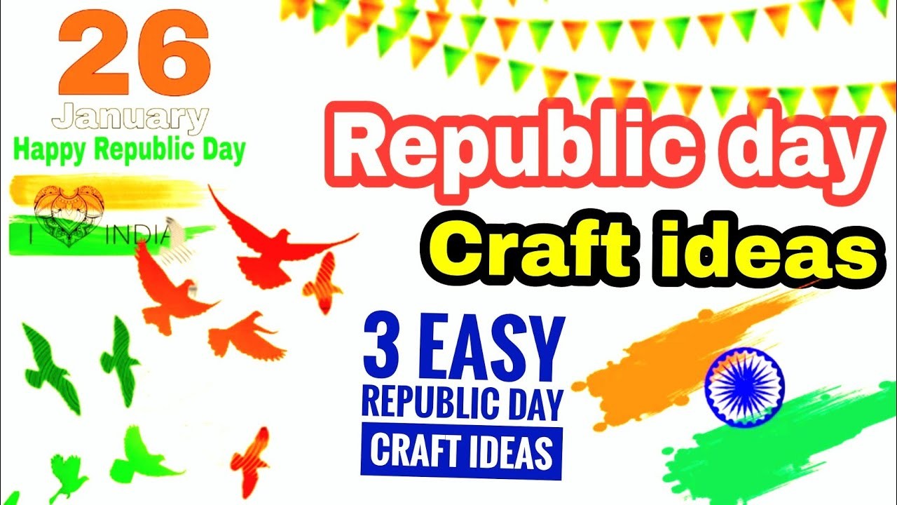 Happy Republic day |Tricolour craft ideas | Republic day craft ideas  Republic day craft with paper