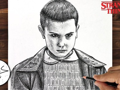 How to Draw ELEVEN | Stranger Things Drawing (step by step)