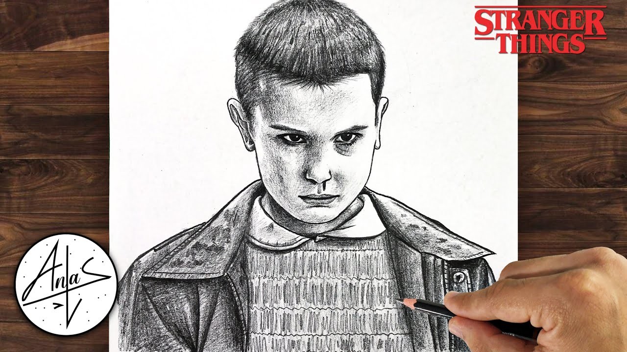 How to Draw ELEVEN | Stranger Things Drawing (step by step)