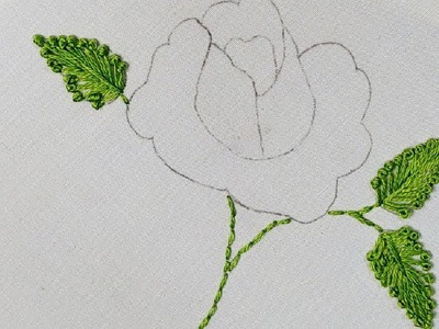 How to embroider flowers. Flower embroidery Palestrina stitch