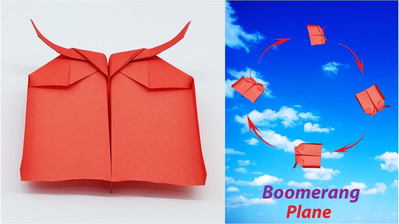 How To Fold a Boomerang Paper Plane