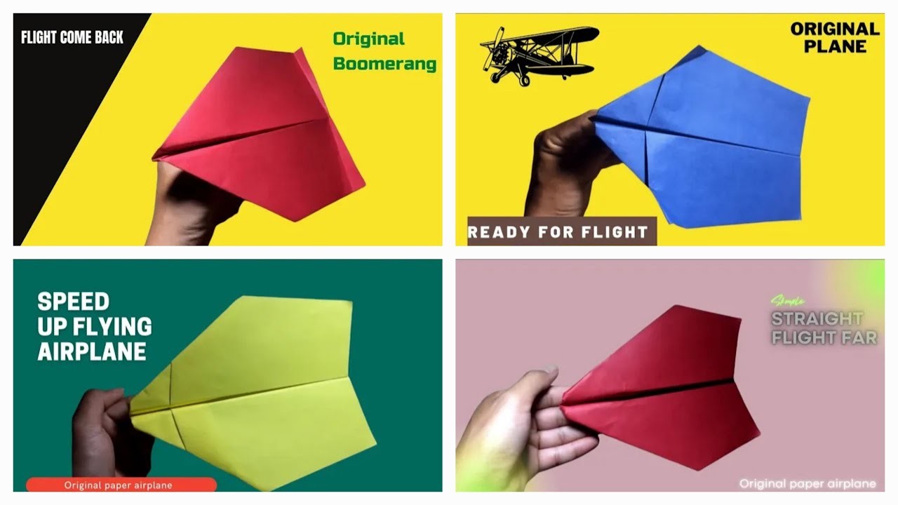 How to fold a paper airplane easy origami airplane | To fold a paper airplane