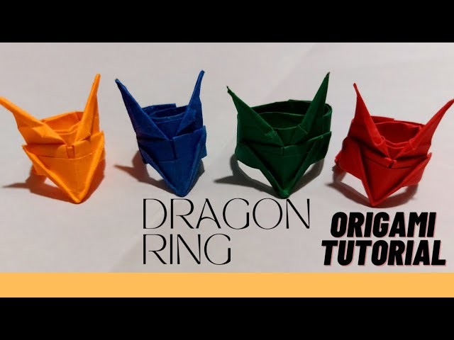 How To Make Dragon Ring|Dragon Ring Paper Origami Tutorial