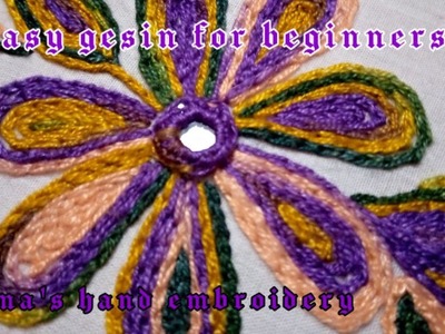 How To Make Easy Hand Embroidery For Beginners||Asan gesin Kesy banay||Hurma's handembroidery