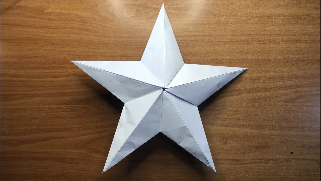 How to make origami Star 3D