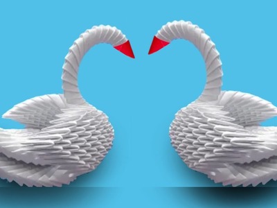 How to make swan 3D origami v2 easy