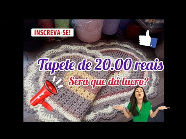 Lucrando com as sobras - tapete de 20,00 reais