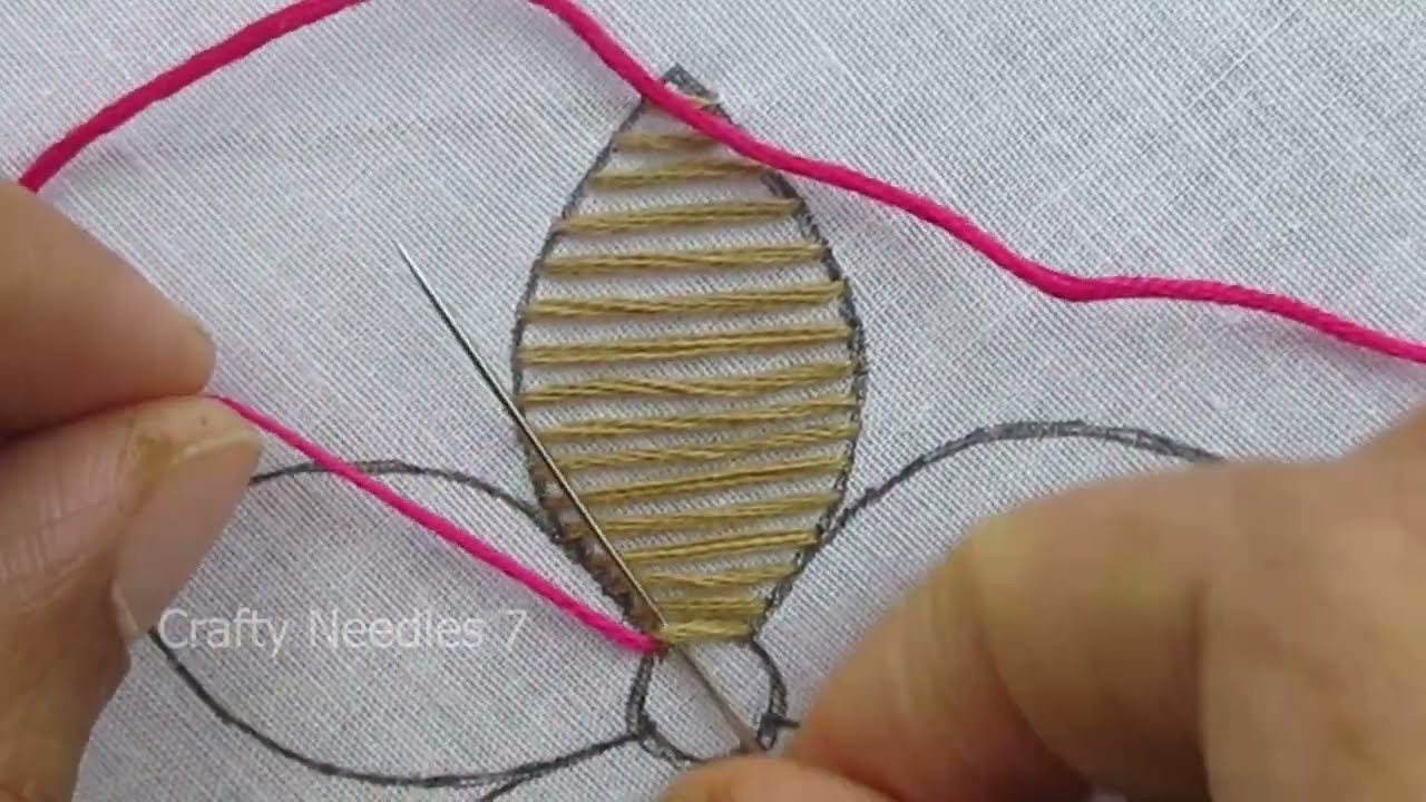 Modern Hand Embroidery Exclusive Fantasy Flower Design Amazing Needle Art Work Tutorial