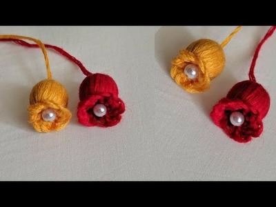 New Easy Hand Embroidery Flower design idea.Super Easy Hand Embroidery Flower design trick