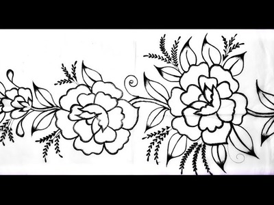 New Hand embroidery flower design for shirt, awesome ????flower design. Embroidery work.