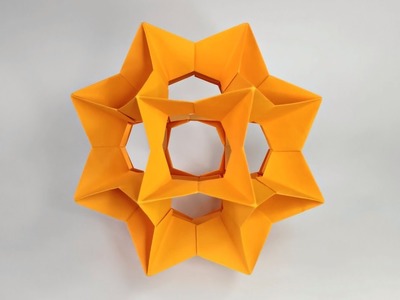 Origami ELECTRA kusudama ( 24 modules ) by David Mitchell