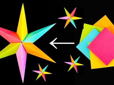 Sticky Note Origami ⭐️ Star - Origami Easy