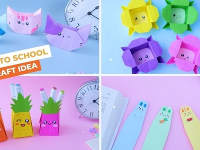 4 DIY paper craft | School supplies |  Back to school