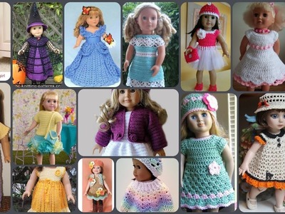 American babygirl doll crochet dress.crochet doll dress.doll dresses ideas.@sidrafashion204