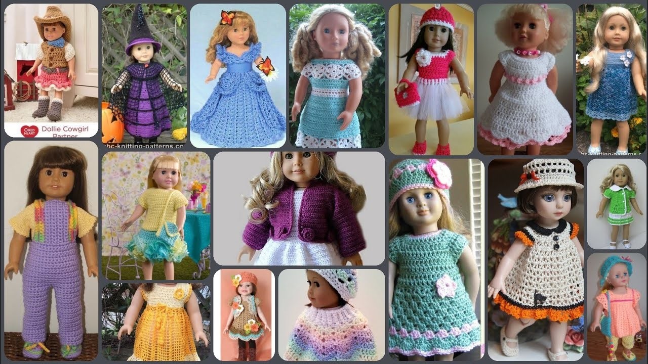 American babygirl doll crochet dress.crochet doll dress.doll dresses ideas.@sidrafashion204