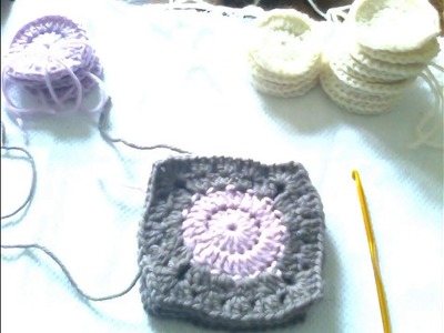 Atelier Crochet granny square carré lune