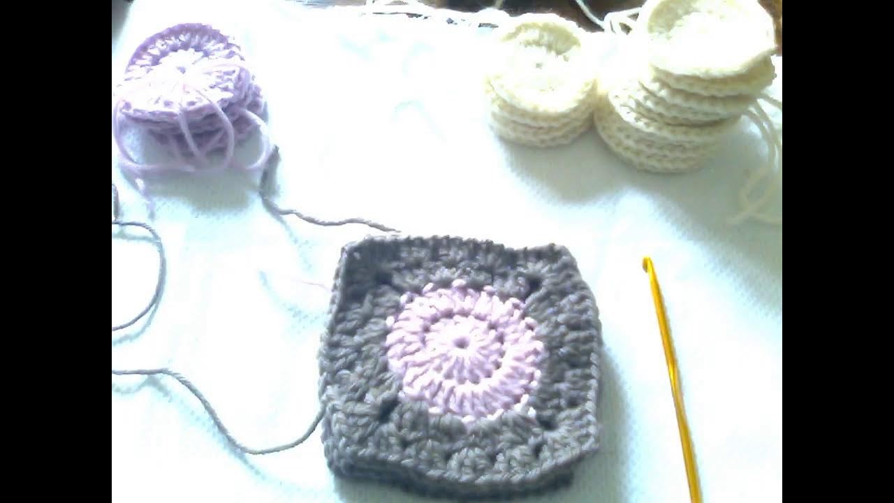 Atelier Crochet granny square carré lune