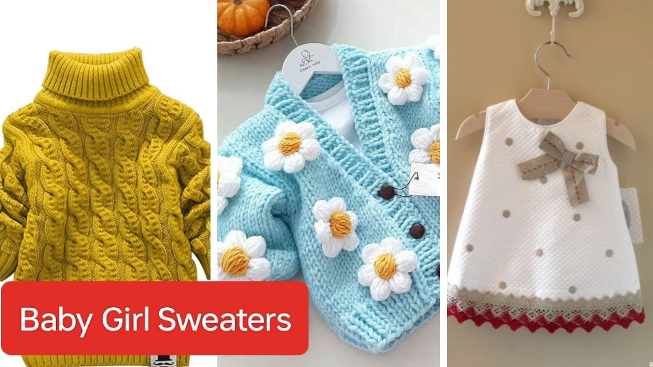 Baby Girl Wool Sweaters || Winter Dresses for Girls || #wintercollection #fashionblogger