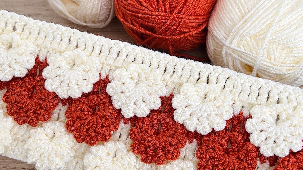 ????beautiful crochet ????blanket pattern. Floral pattern knitted blanket. crochet baby blanket pattern