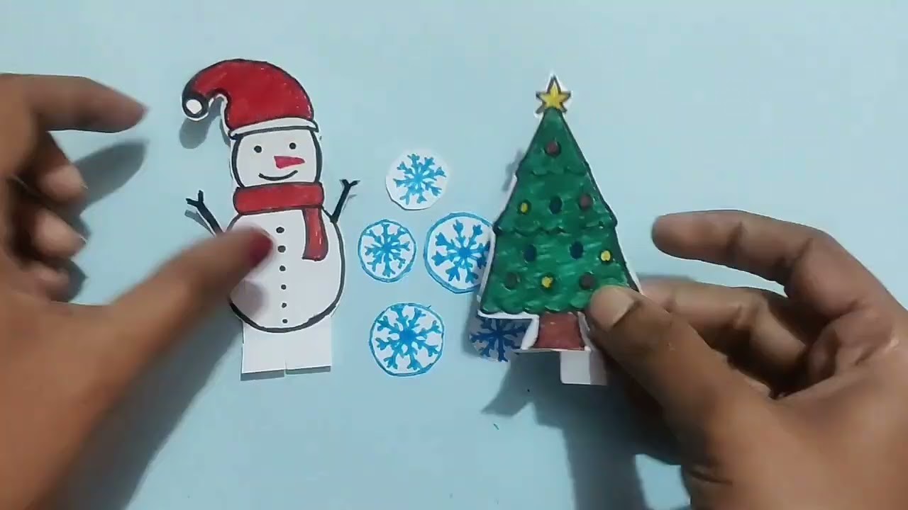 Christmas activities.New year activities for kids.winter activities for kids.paper craft.snowman