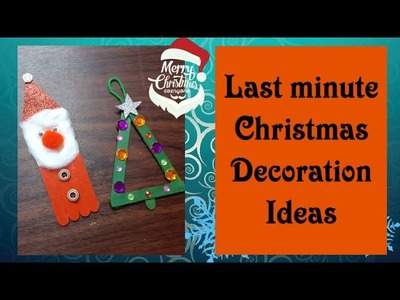 Christmas crafts for kids. Christmas tree decoration ideas. DIY christmas tree. DIY Santa Claus